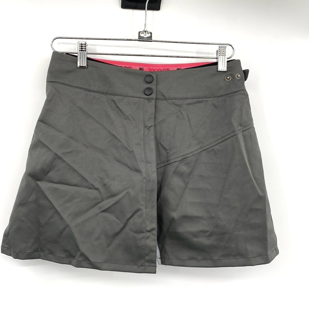 Terry Gray Skort Women’s Small Coaster‎ Skirt Pewter Cycling Athletic Mid Rise